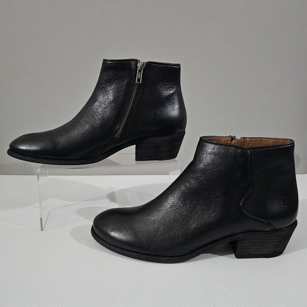 Frye Black Leather Ankle Boots | Excellent Condition - Picture 5 of 7